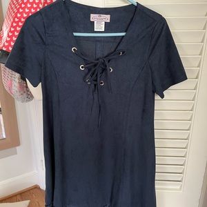 Navy Short Sleeve Dress